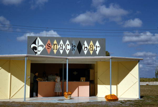 Snack bar at the Warm Mineral Springs attraction in North Port, Florida.