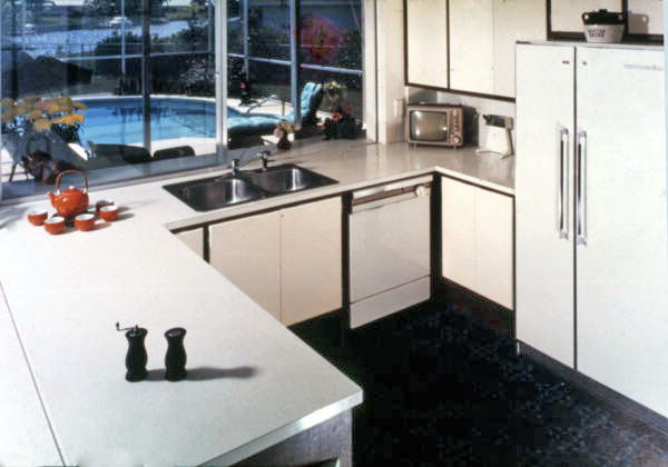 Interior view showing the kitchen in a Sarasota home.