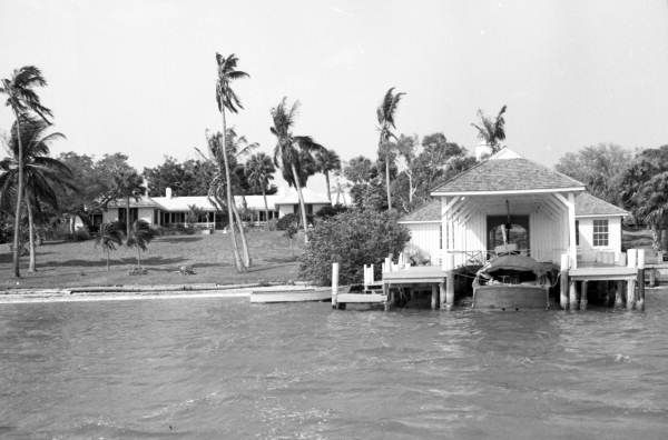 View looking toward the Cabbage Key Inn & Studio.