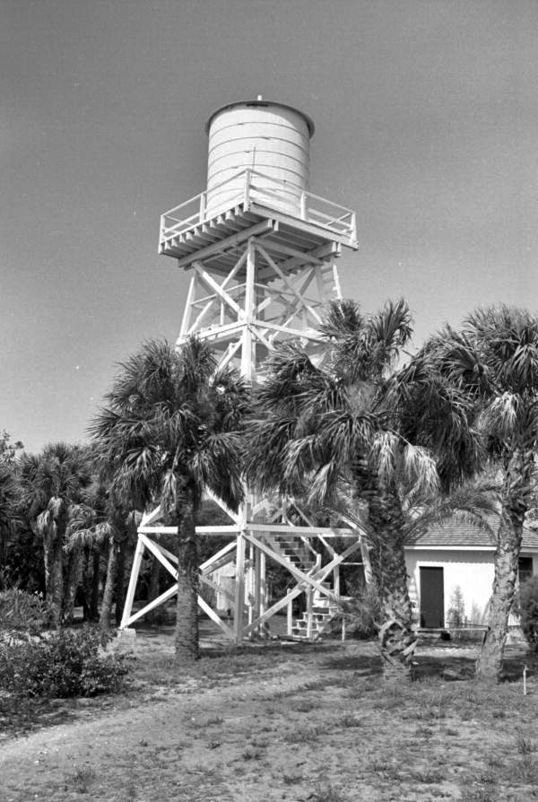 Water tower at the Cabbage Key Inn & Studio.