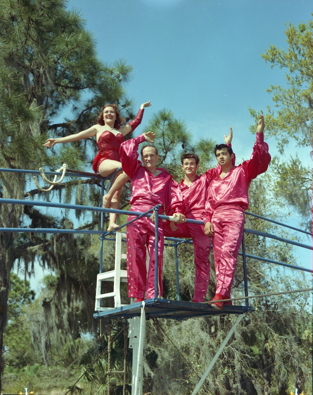 Flying Wallendas daredevil circus act in Sarasota, Florida.