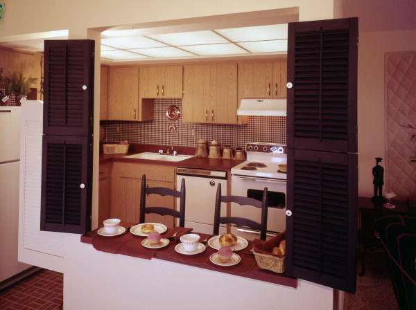 Interior view showing the kitchen of an apartment in Sarasota, Florida.