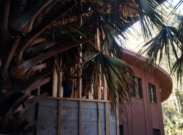 Archival vault construction at the new Koreshan Unity headquarters in Estero, Florida.
