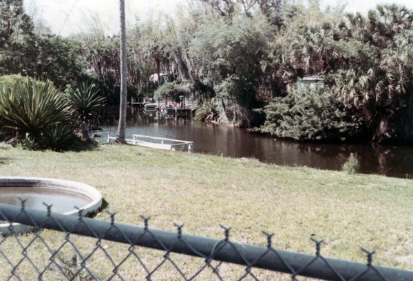 River view from side of store in Estero, Florida.