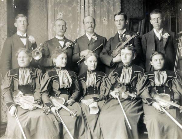 Part of the Koreshan Unity orchestra in Chicago, Illinois.