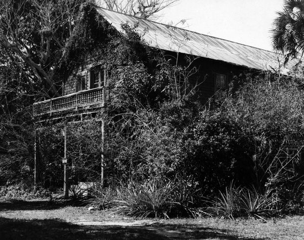 Home of Dr. Cyrus R. Teed, founder of the Koreshan Unity, at the Koreshan State Historic Site park in Estero, Florida.