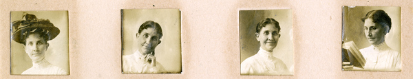 Collage of Koreshan Evelyn Trickett Bubbett.