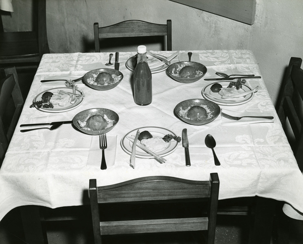 Luncheon at the Koreshan Unity's Riverview Inn restaurant in Estero, Florida.