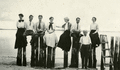 An early Koreshan outing at Crescent Beach (now Fort Myers Beach).