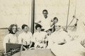 Annie Ray Andrews, left, with fellow Koreshans aboard their boat.