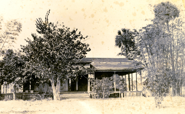 Postcard showing the Koreshan Unity cottage "Amitie".