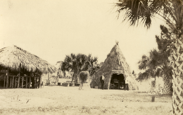Koreshan exhibit "Wigwam Camp" at their Industrial & Art Exhibit in Estero, Florida.
