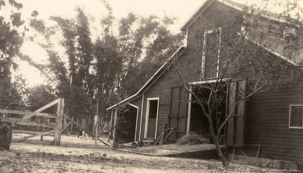 Barn at the estate of Berthaldine Boomer in Estero, Florida.