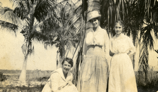 Portrait of three Koreshans in Estero, Florida.
