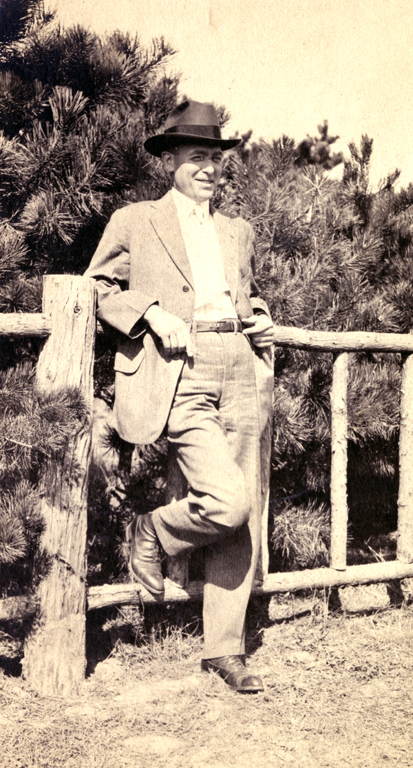 Outdoor portrait of Koreshan Claude Rahn in Cape Cod, Massachusetts.