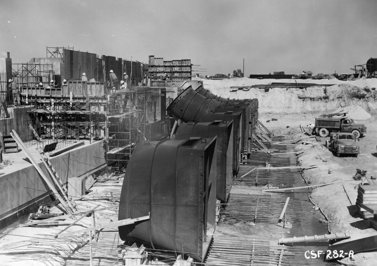 Construction site for PS-5A at Lake Okeechobee.