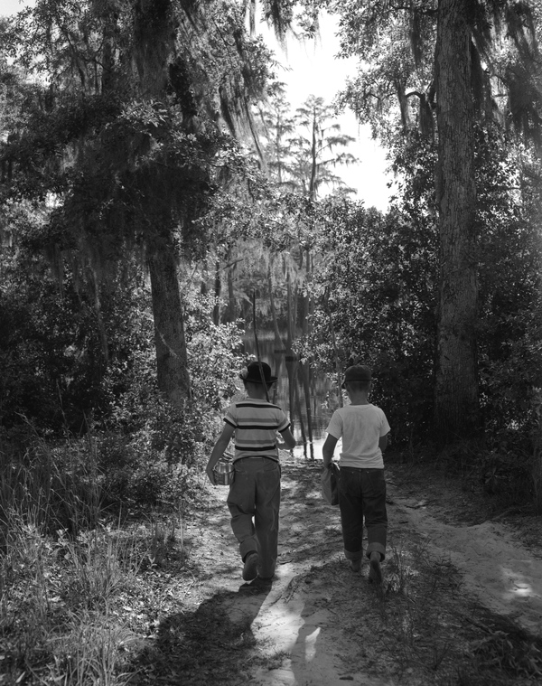Jerry Ingram, left, and Ernest Smith going fishing in Tallahassee, Florida.