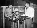 FSU football players in the locker room in Tallahassee, Florida.