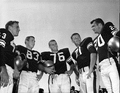 FSU football player Burt Reynolds and teammates in Tallahassee.