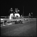 FSU football managers on sideline during game against the University of Richmond in Tallahassee.