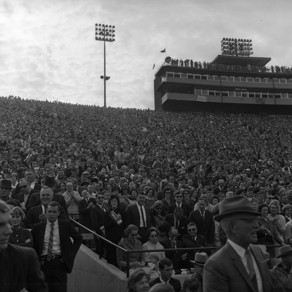 Fans packed into Doak Sheridan Campbell Stadium for FSU football game against UF in Tallahassee.