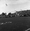 FSU #25 Fred Biletnikoff catching the football during game in Tallahassee against UF.
