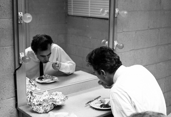 Dave Brubeck eating his meal at FSU in Tallahassee.