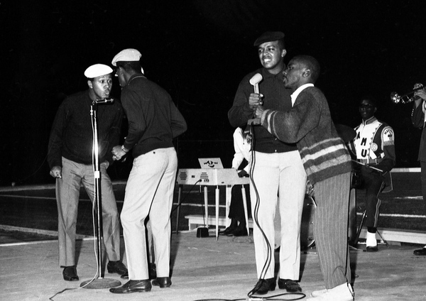 Band performing at the 1967 FAMU homecoming celebration in Tallahassee.