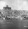 FSU football players taking the field at Doak Sheridan Campbell Stadium in Tallahassee for game against UF.