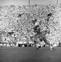 FSU player running with the football during game against UF in Tallahassee.