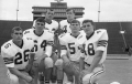Group portrait of FSU football players at Doak Sheridan Campbell Stadium in Tallahassee.