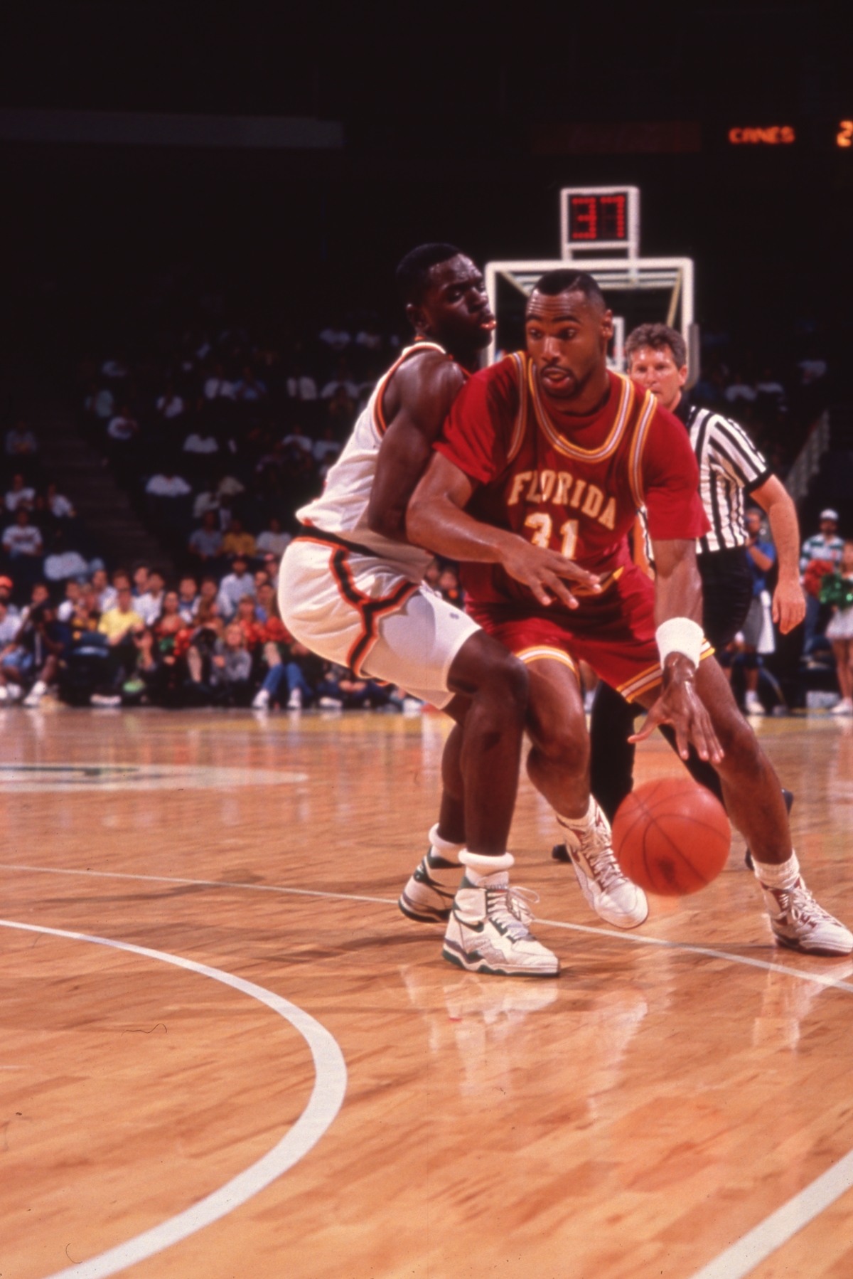 Scene from FSU basketball game against the University of Miami.