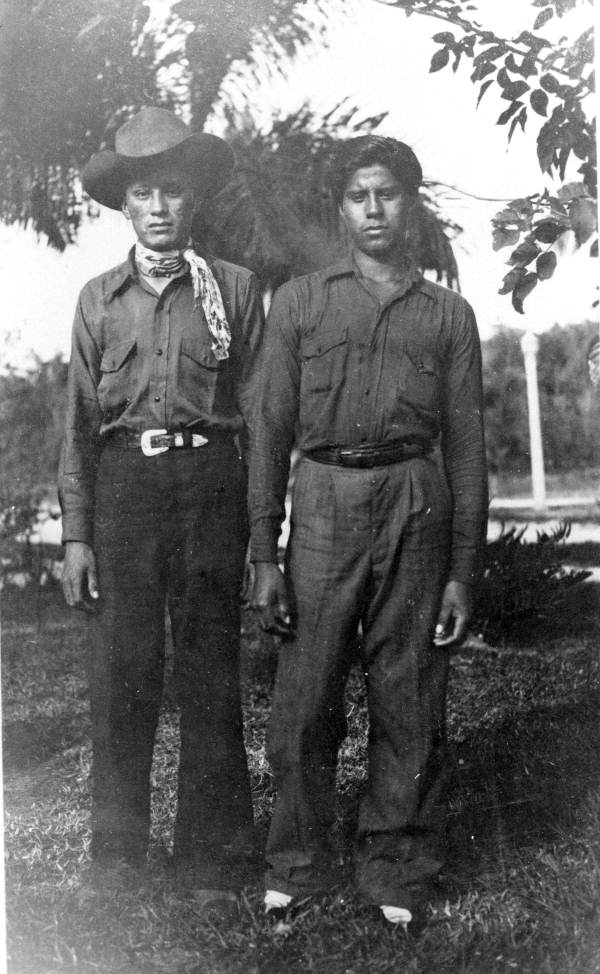 Jimmie Cypress and Big Charlie Osceola