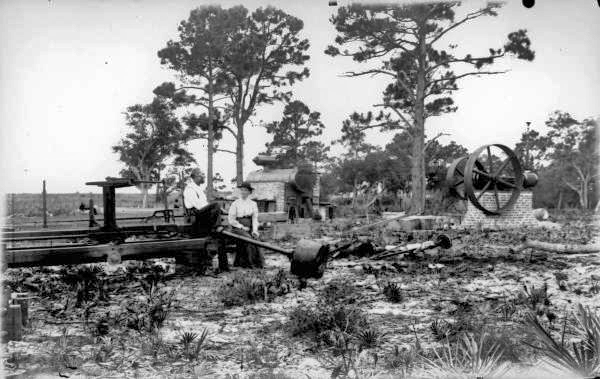The Browns at the sawmill - Eastpoint, Florida.