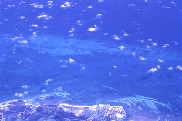 Aerial view showing Key Colony Beach, Florida.