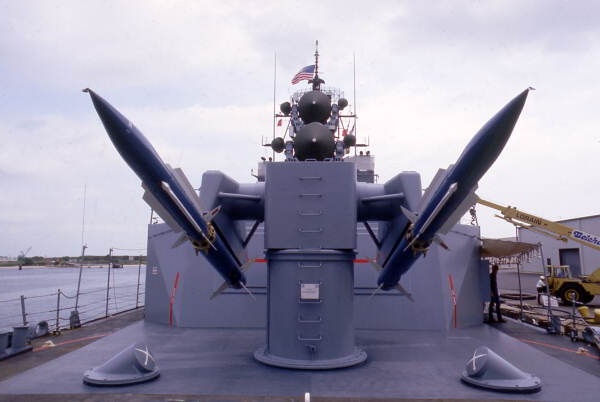 Close-up view of the USS William V. Pratt shown during the SeaFest seafood festival in Port Canaveral.