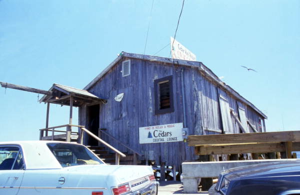 The Cedars cocktail lounge in Cedar Key, Florida.