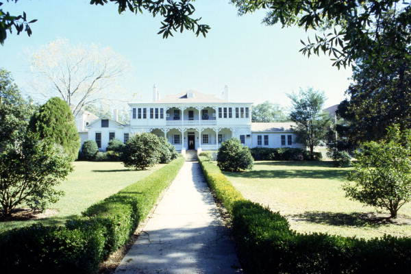 View showing the historic Administration Building at the Florida State Hospital in Chattahoochee, Florida.