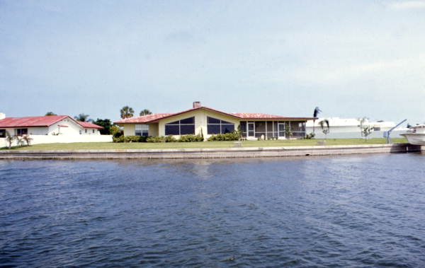 Waterfront home in Cocoa, Florida.