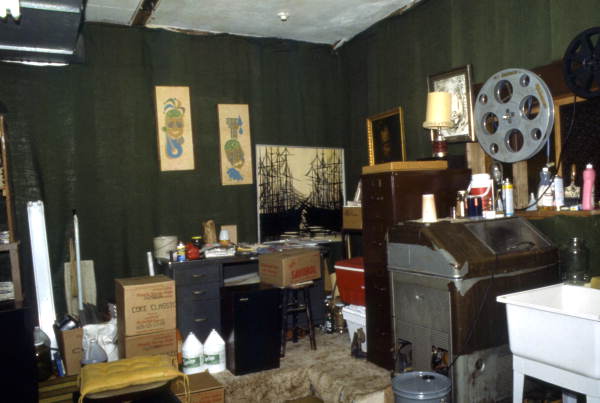 Office inside the Spring Theatre in Crystal River, Florida.