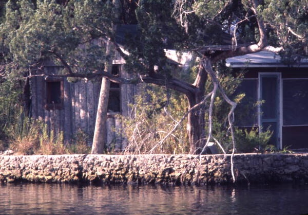Waterfront house in Everglades City, Florida.