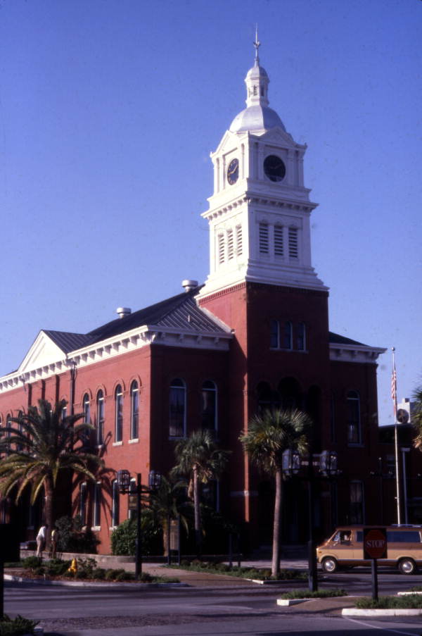 Nassau County Courthouse on the southwest corner of Centre and 5th streets in the Fernandina Beach Historic District.