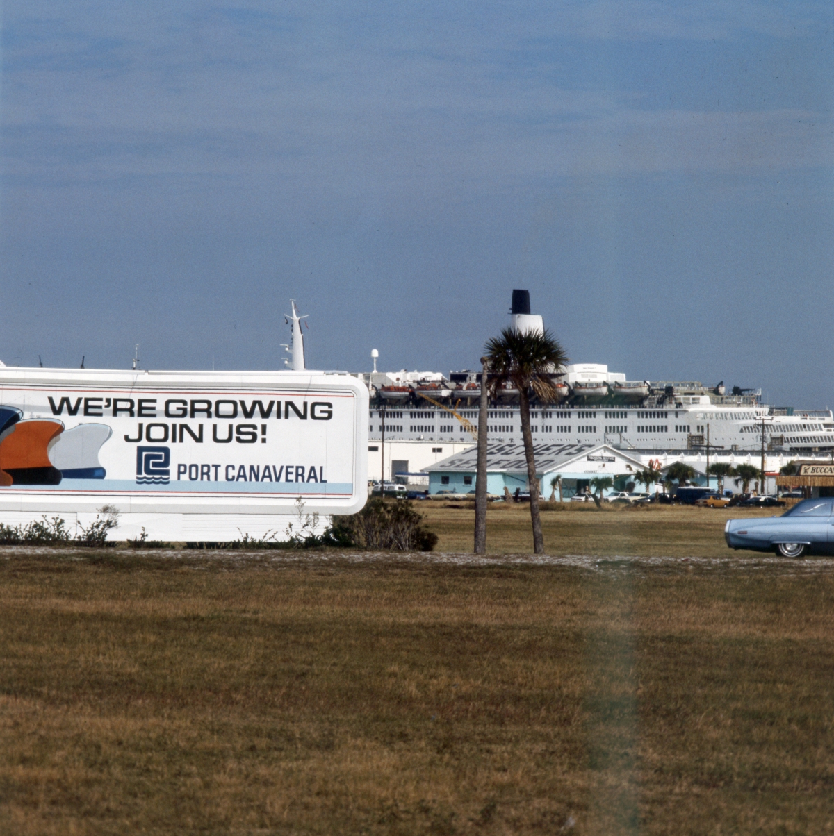 Cruise ship "Queen Elizabeth 2" moored at Port Canaveral.