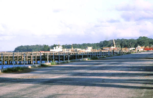 Pier in the Reynolds Industrial Park at the old Navy Base in Green Cove Springs.