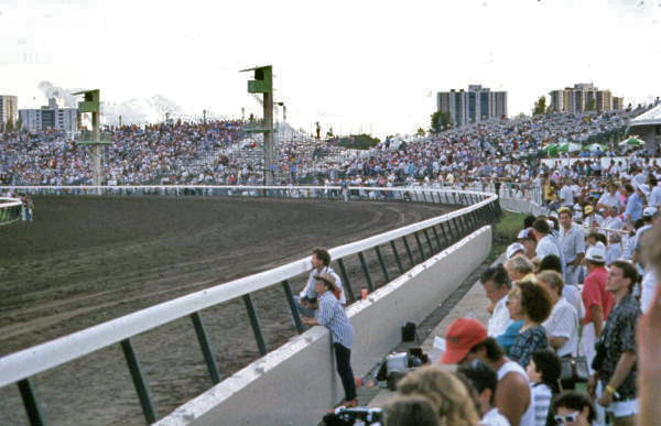 Crowds at the Gulfstream Park Race Course in Hallandale.
