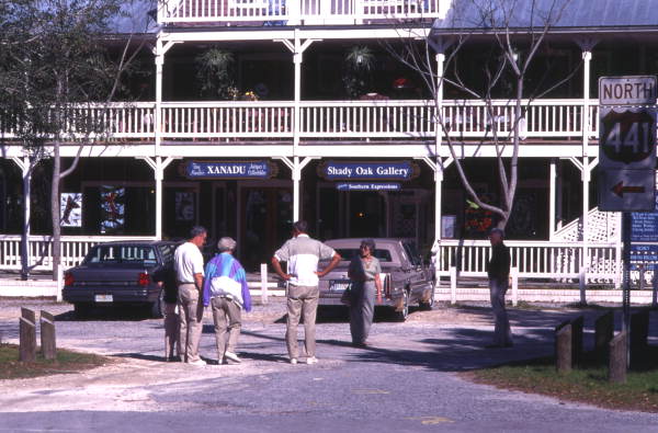 Shady Oak Gallery and Xanadu antique shop in Micanopy.