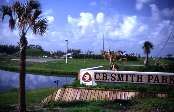 Sign at the entrance to C.B. Smith Park in Pembroke Pines.