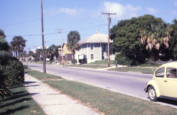 Looking north along 1st St. at Neptune Beach.