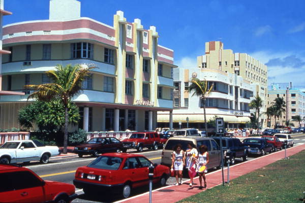 Ocean Dr. at 13th St. in Miami Beach.