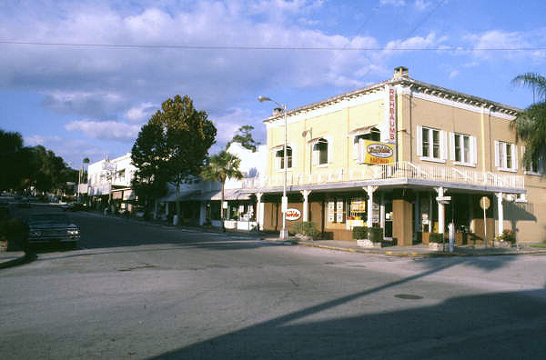 Looking north along the east side of Donnelly St. in downtown Mount Dora.
